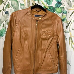 Cole Haan Lambskin Leather Jacket